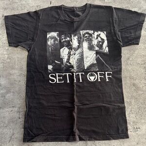 Set It Off Black Graphic T-Shirt